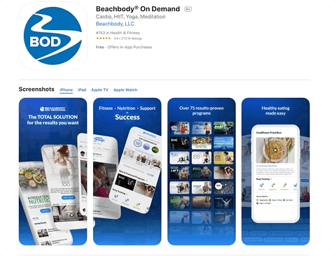 App Store preview, in motion